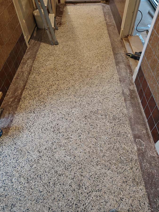 Granito vloer, Terazzo vloer voor onderhoud Granito vloer, Terazzo vloer voor onderhoud
